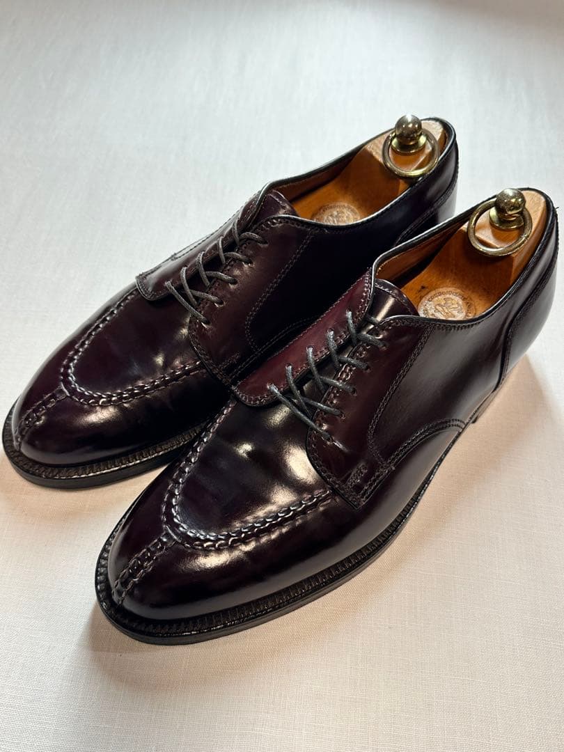 【美品良靴】ALDEN CORDVAN BURGUNDY UTIP 7D2210