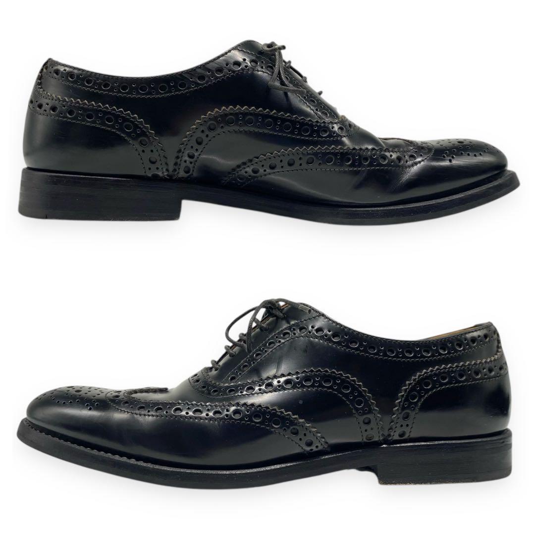 美品■チャーチ　BURWOOD　ビジネスシューズ　ウィングチップ　黒