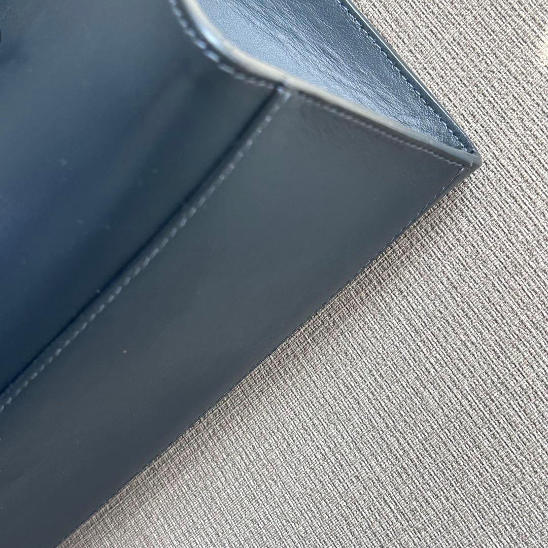 MANSUR GAVIRELマンサーガブリエル★2wayバッグ　リボン　ネイビー