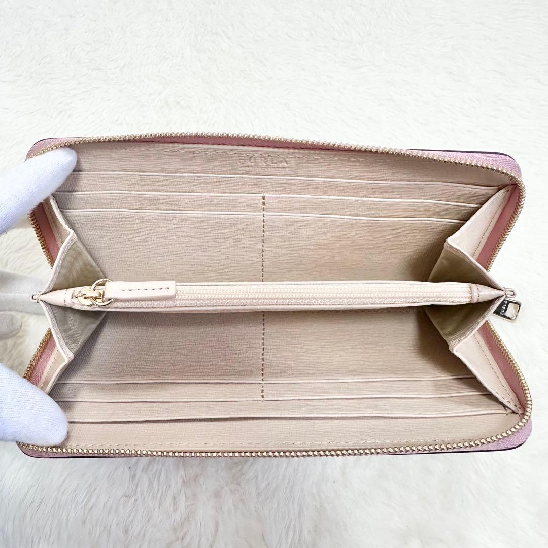 未使用級✨FURLA ラウンドファスナー 長財布 ウォレット カメリア 現行品