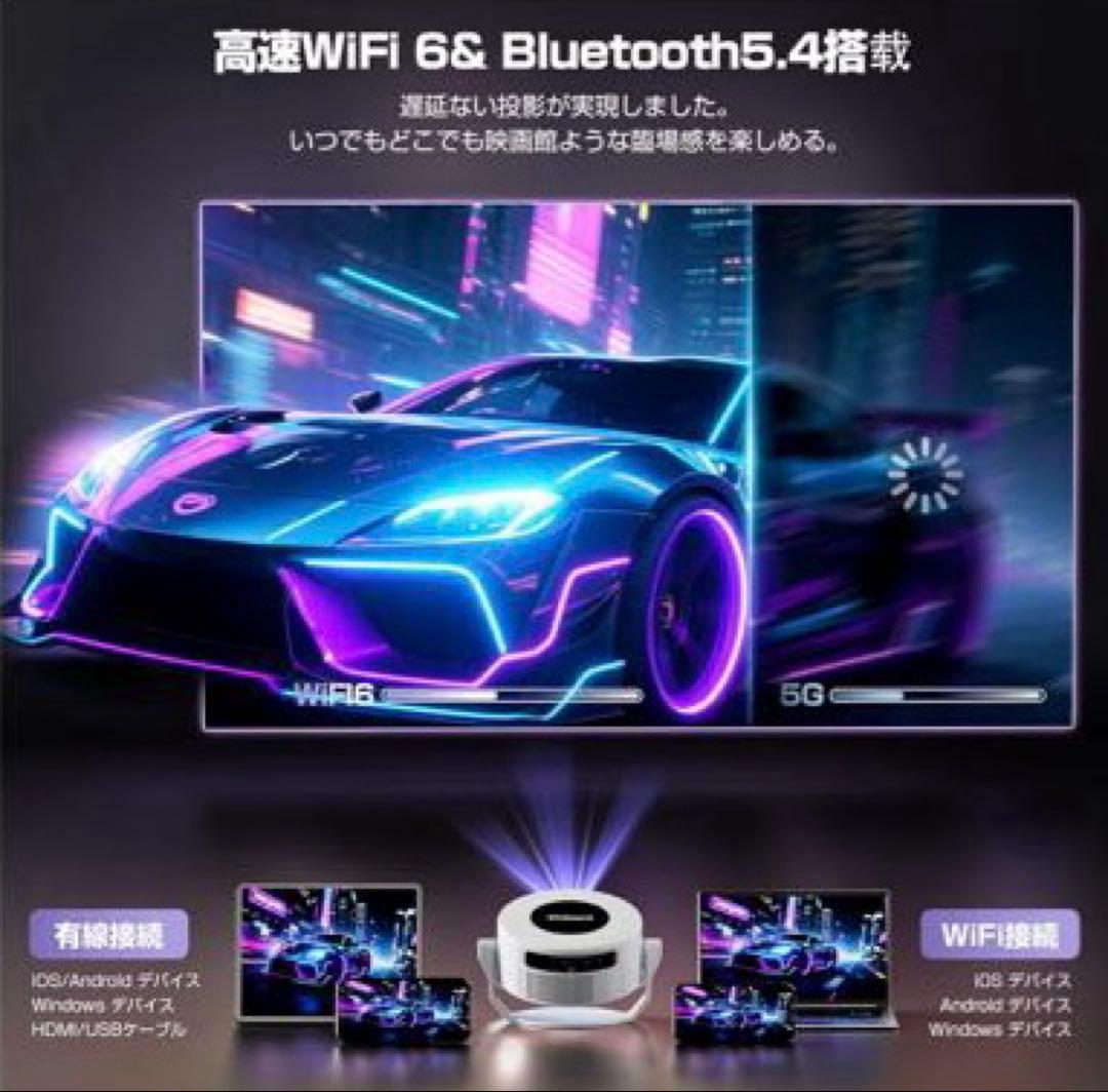 新品❤️プロジェクター 1080P 8K対応Android TV 自動台形補正