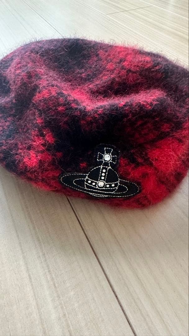 Vivienne Westwood 赤黒チェックベレー帽