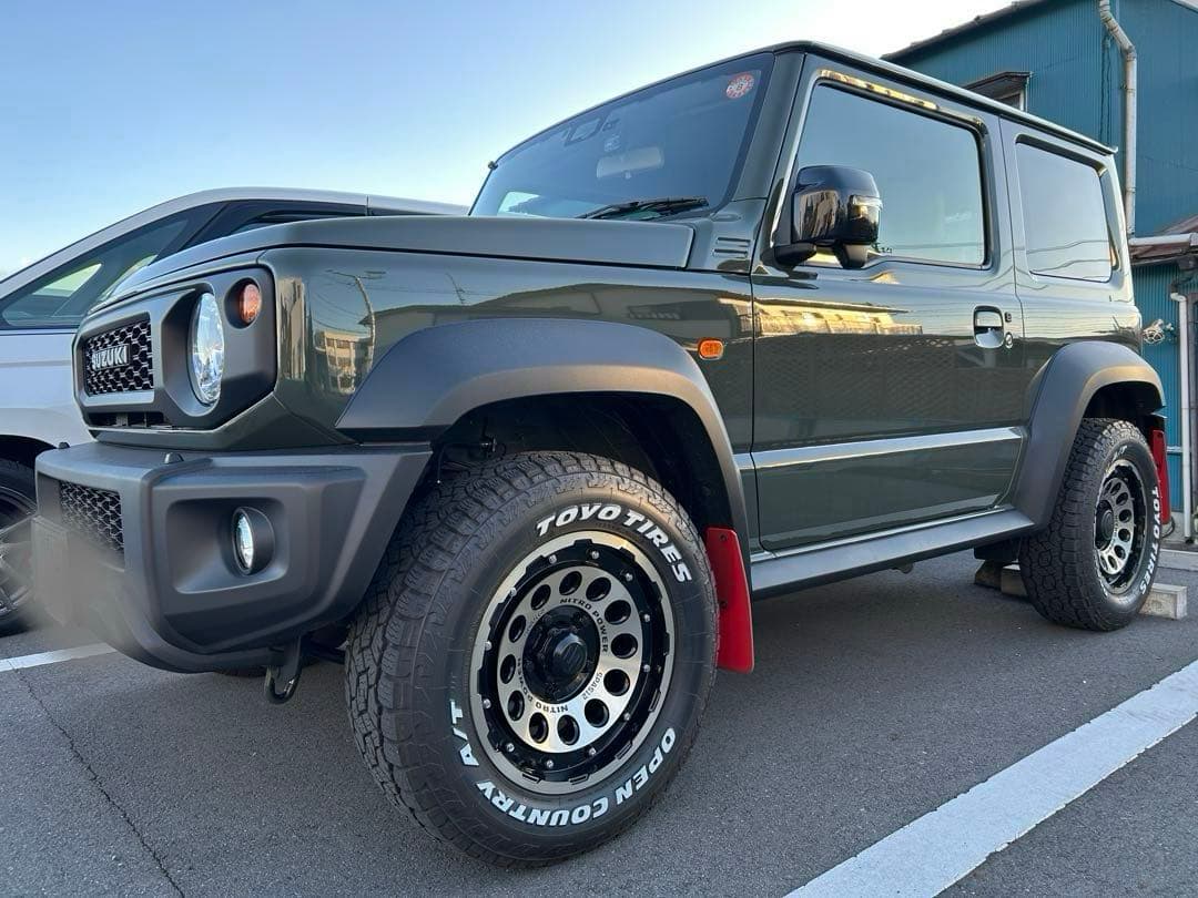 「最終値下げ！」ジムニーシエラ　ナイトロパワーホイール　ホワイトレタータイヤ