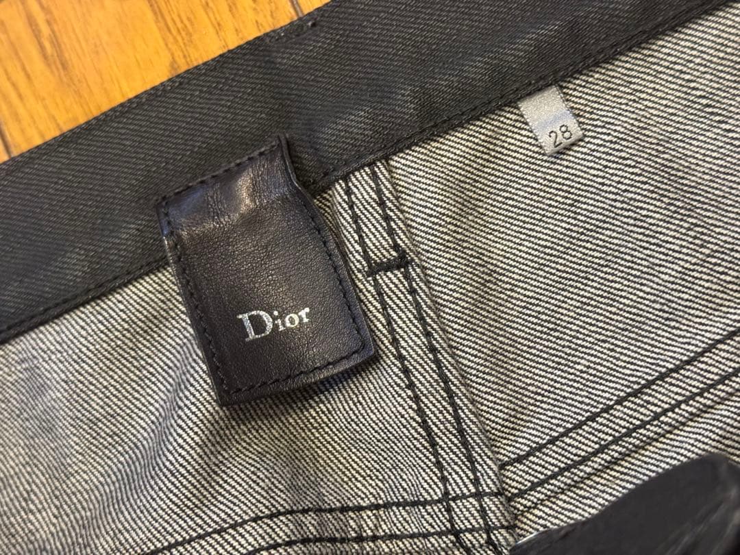 Dior homme エディ期 コーティング デニム　ブラック