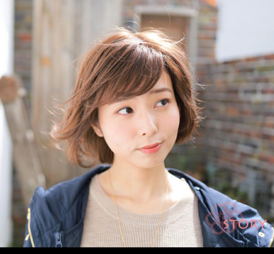 story 医療用フルウィッグ　自然な栗色 ブラシ、2スタンド、80ヘアカバー付