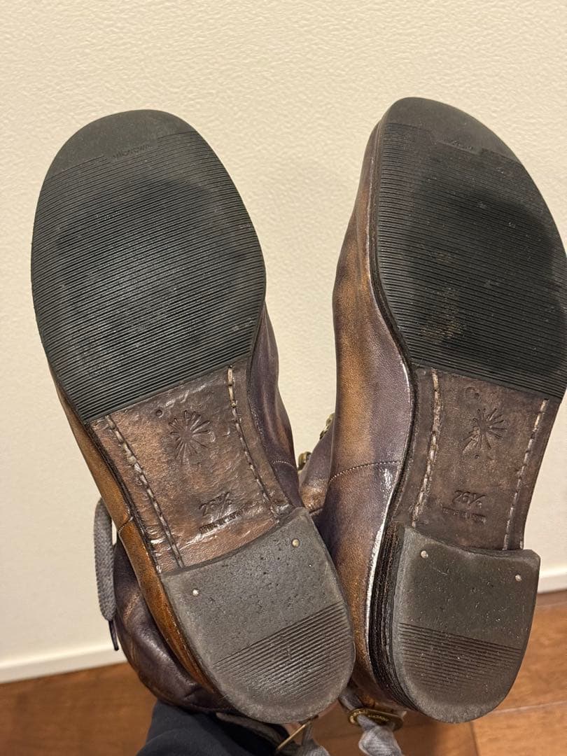 MIHARA YASUHIRO ミハラヤスヒロ ダークブラウン レザー ブーツ