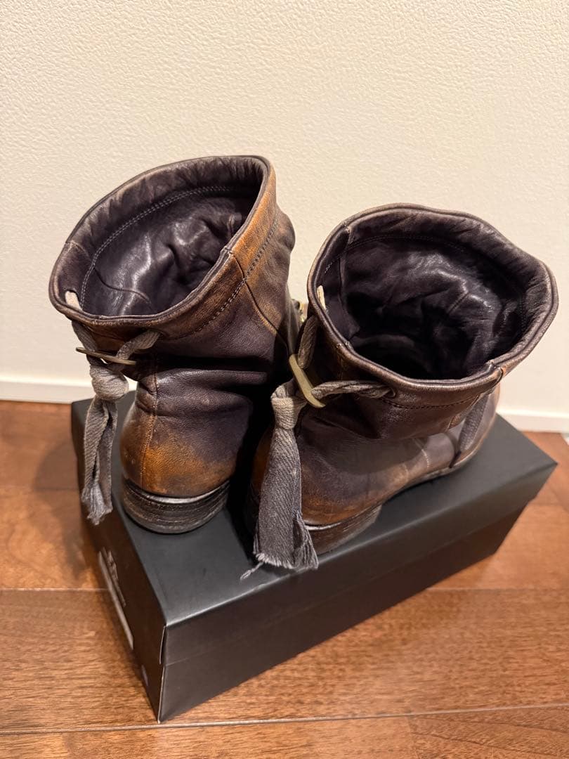 MIHARA YASUHIRO ミハラヤスヒロ ダークブラウン レザー ブーツ