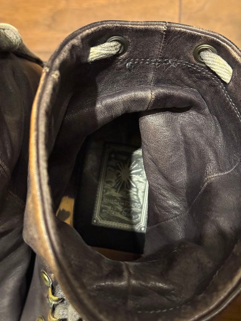 MIHARA YASUHIRO ミハラヤスヒロ ダークブラウン レザー ブーツ