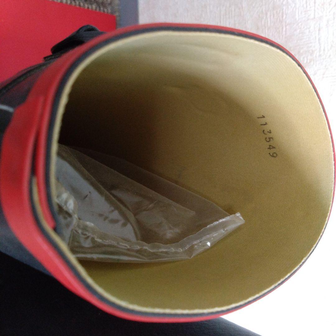 AIGLE マリーン/レッド ロングブーツ 新品タグ付き　フランス製