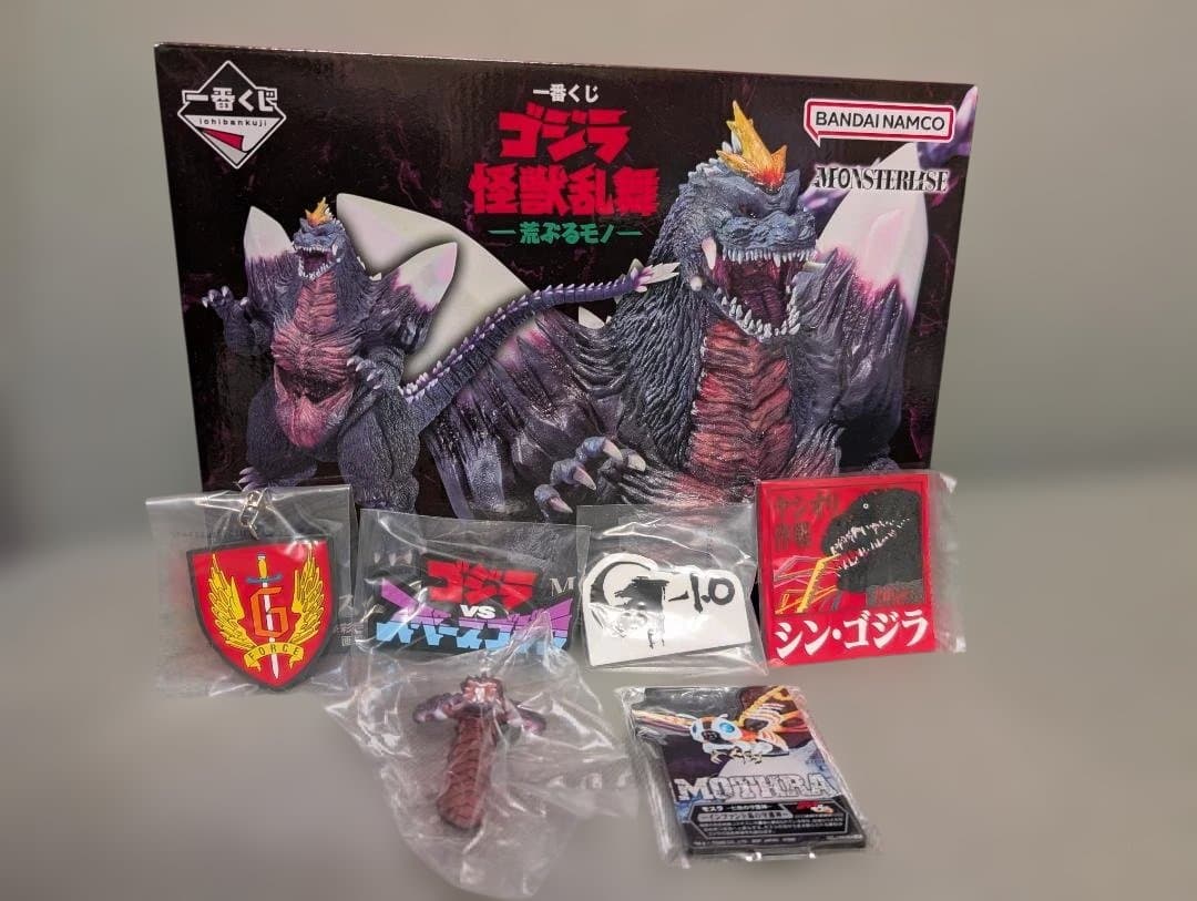 一番くじ　ゴジラ　怪獣乱舞　荒ぶるモノ　C賞スペースゴジラ他　合計7個