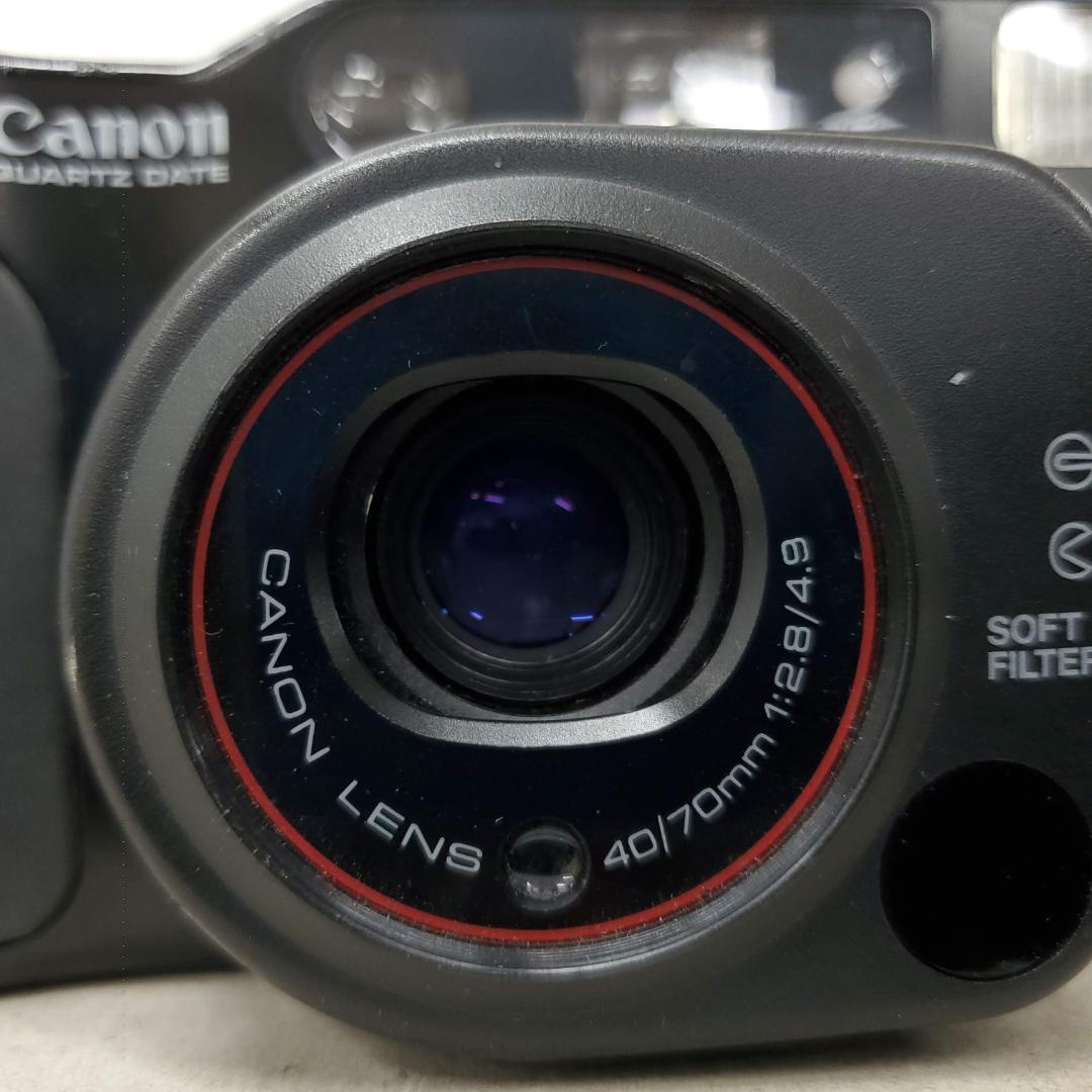 フィルムカメラ Canon Autoboy TELE QUARTZ F0123-117-6v y