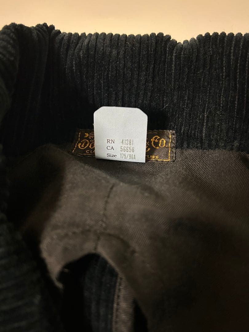 【美品】RRL ダブルアールエル コーデュロイ テーラード ジャケット 黒 M