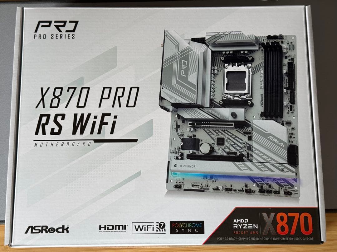 [新品未使用]ASRock X870 PRO RS WiFi マザーボード