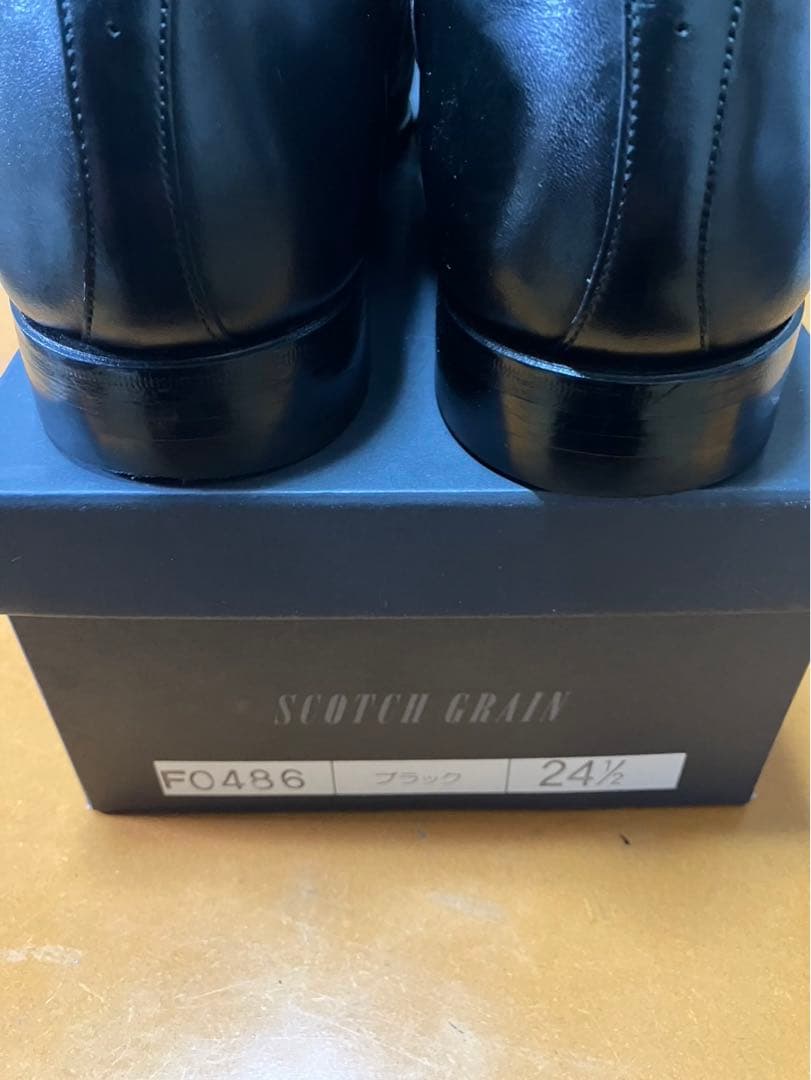 スコッチグレイン　ストレートチップ　F0486BL（E）　24.5cm