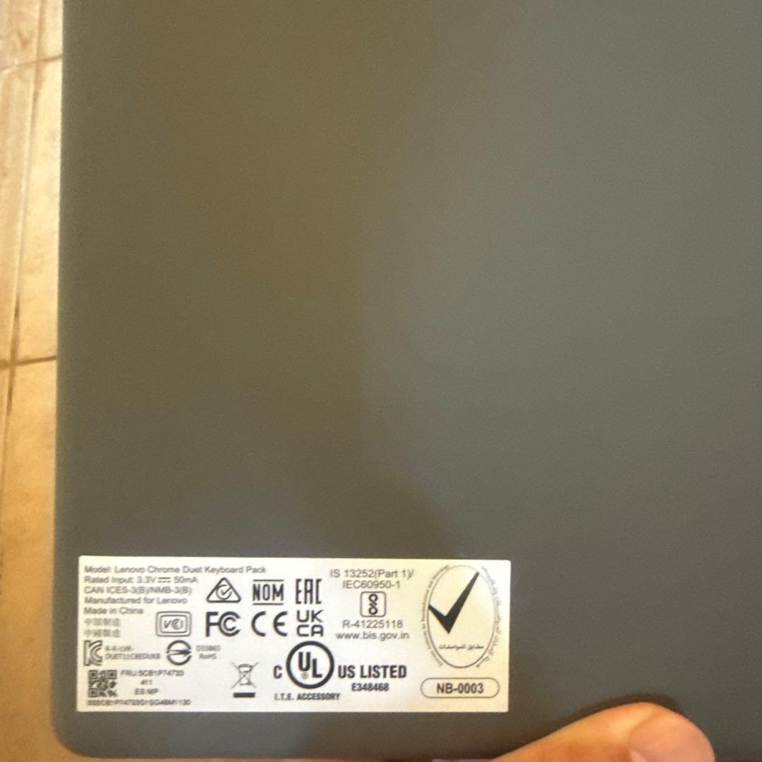 Lenovo Chromebook Duet Gen9 ルナグレー