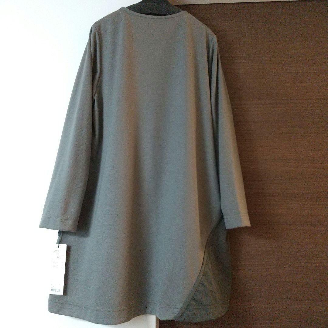 新品 チュニック ワンピース 長袖 秋冬 体型カバー ゆったり フリーサイズ l