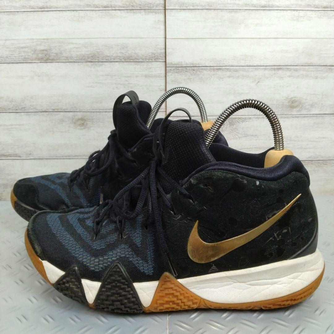 メンズ☆ナイキ　カイリー4　EP　スニーカー　27cmブラック＆ゴールド　バスケ