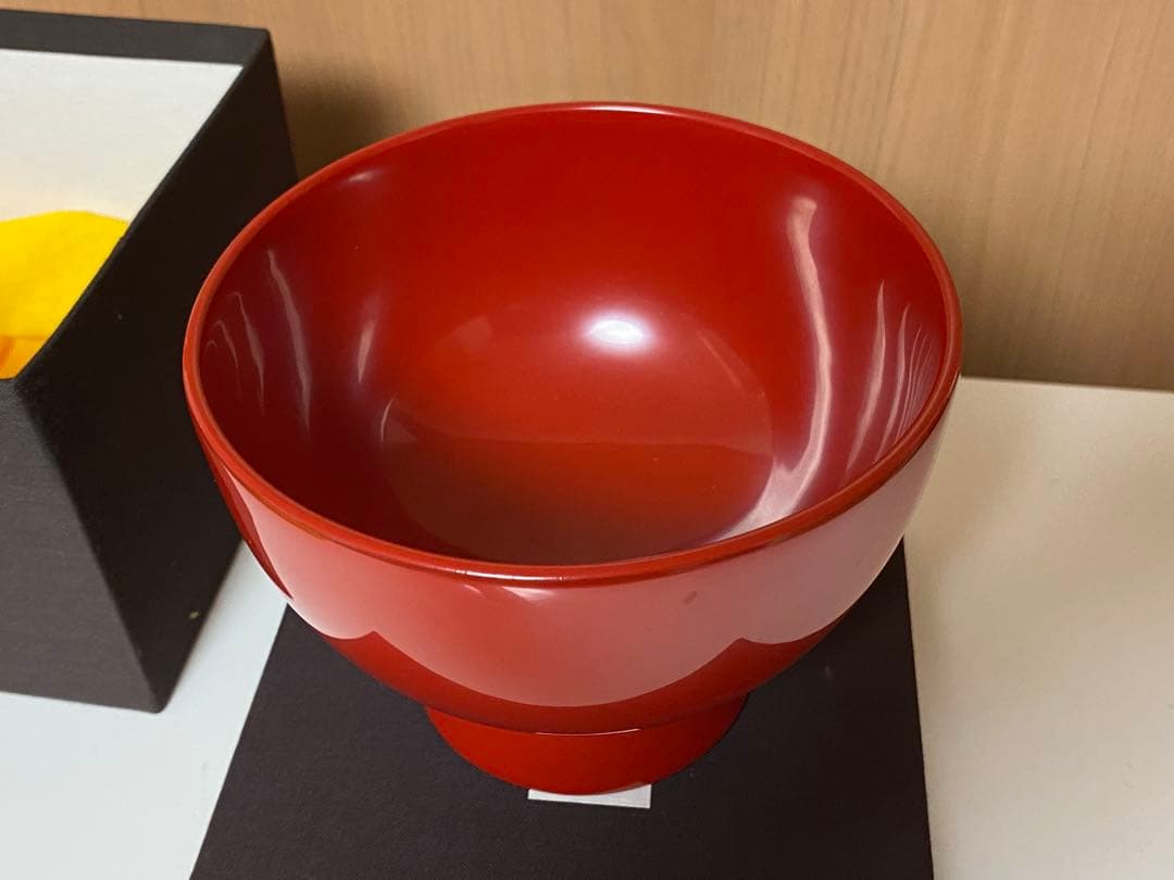 希少 輪島塗 合鹿椀 大向高洲堂 大椀 お椀 朱塗