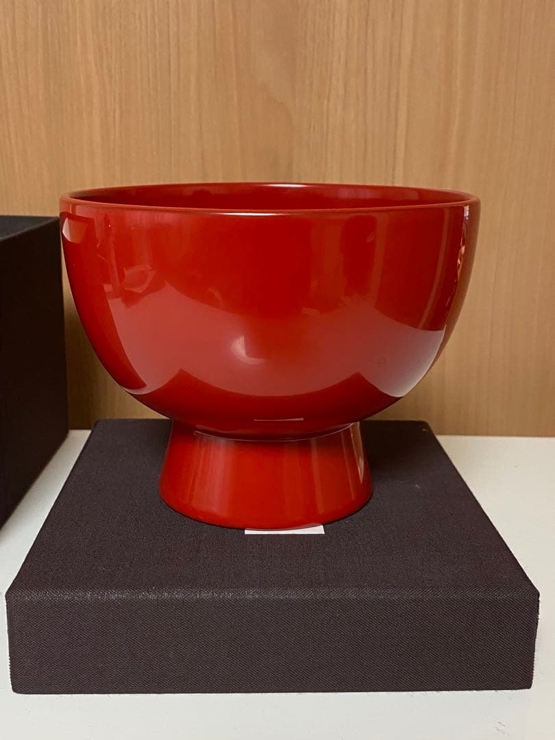 希少 輪島塗 合鹿椀 大向高洲堂 大椀 お椀 朱塗