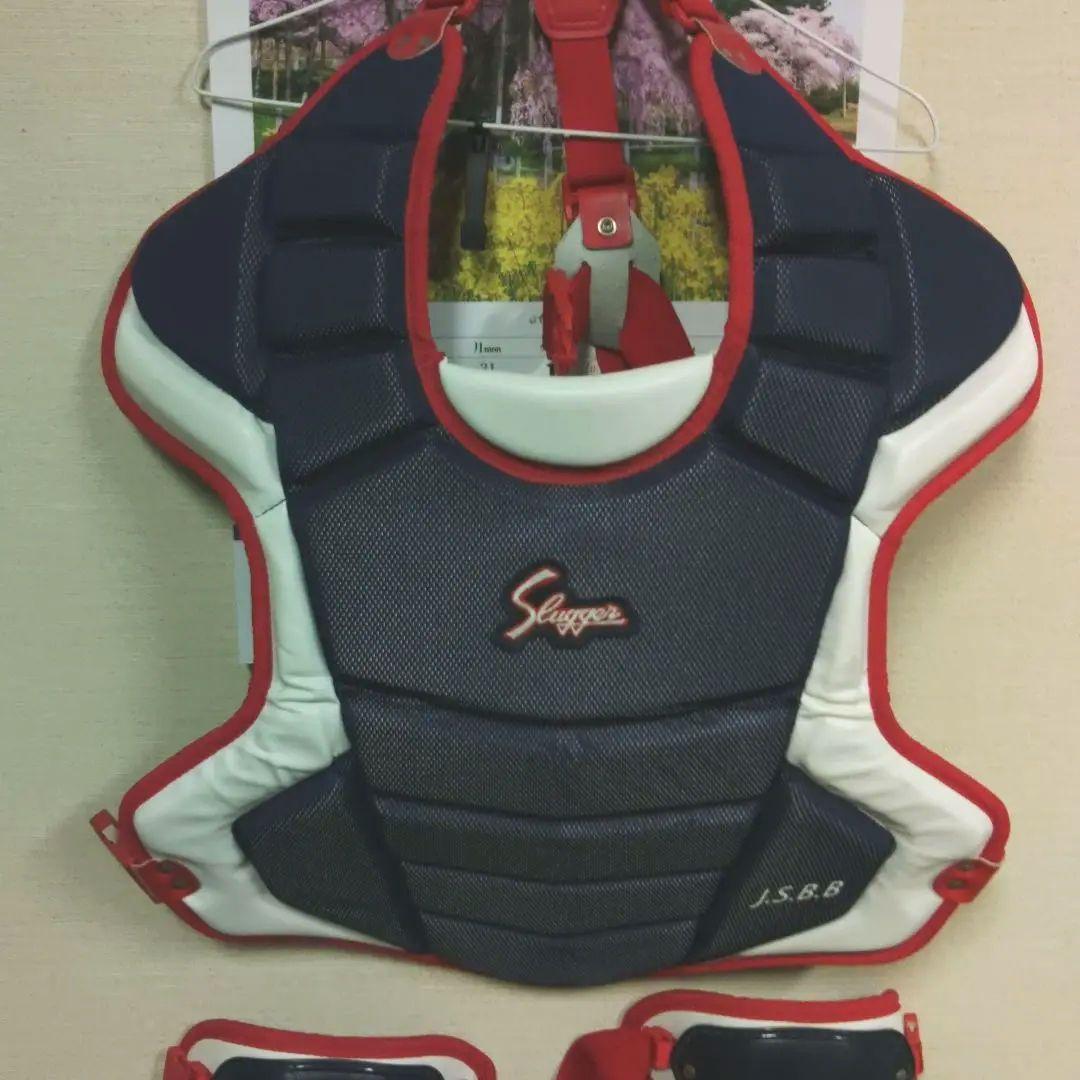 SLUGGER キャッチャー用プロテクターレガース マスク　セット