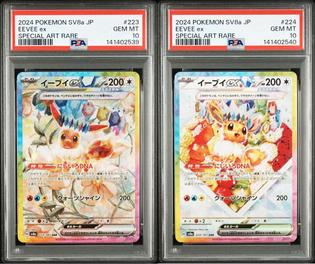 【PSA10 連番】イーブイex SAR テラスタルフェスex