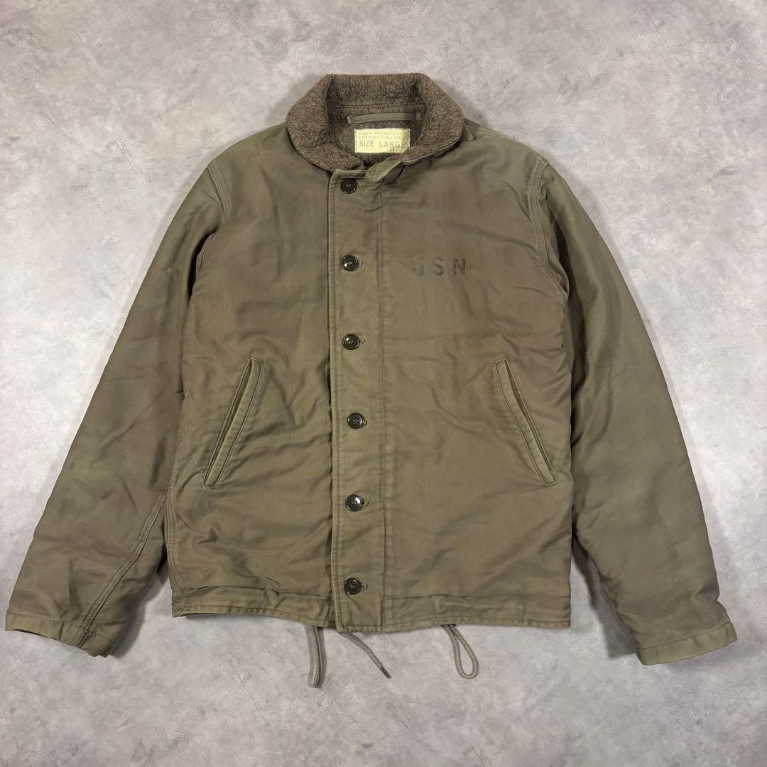 バズリクソンズ N-1 デッキジャケット L M13795 USN NAVY