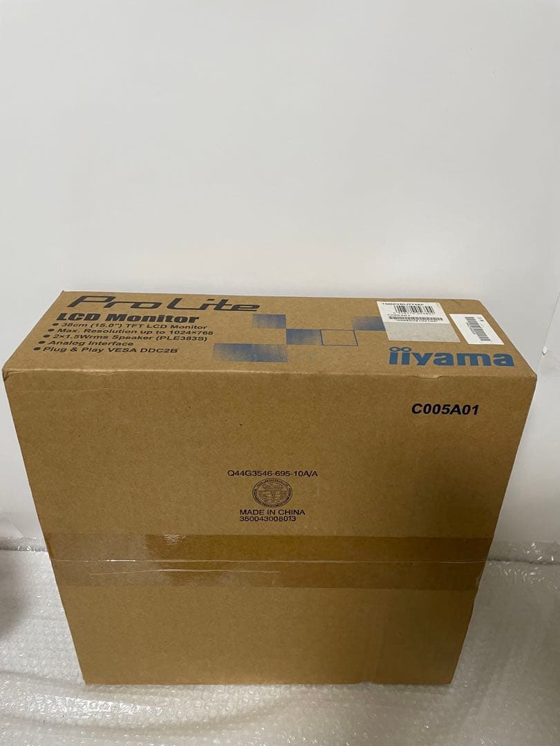 iiyama 15インチ液晶モニターPLE383S-W4X 新品