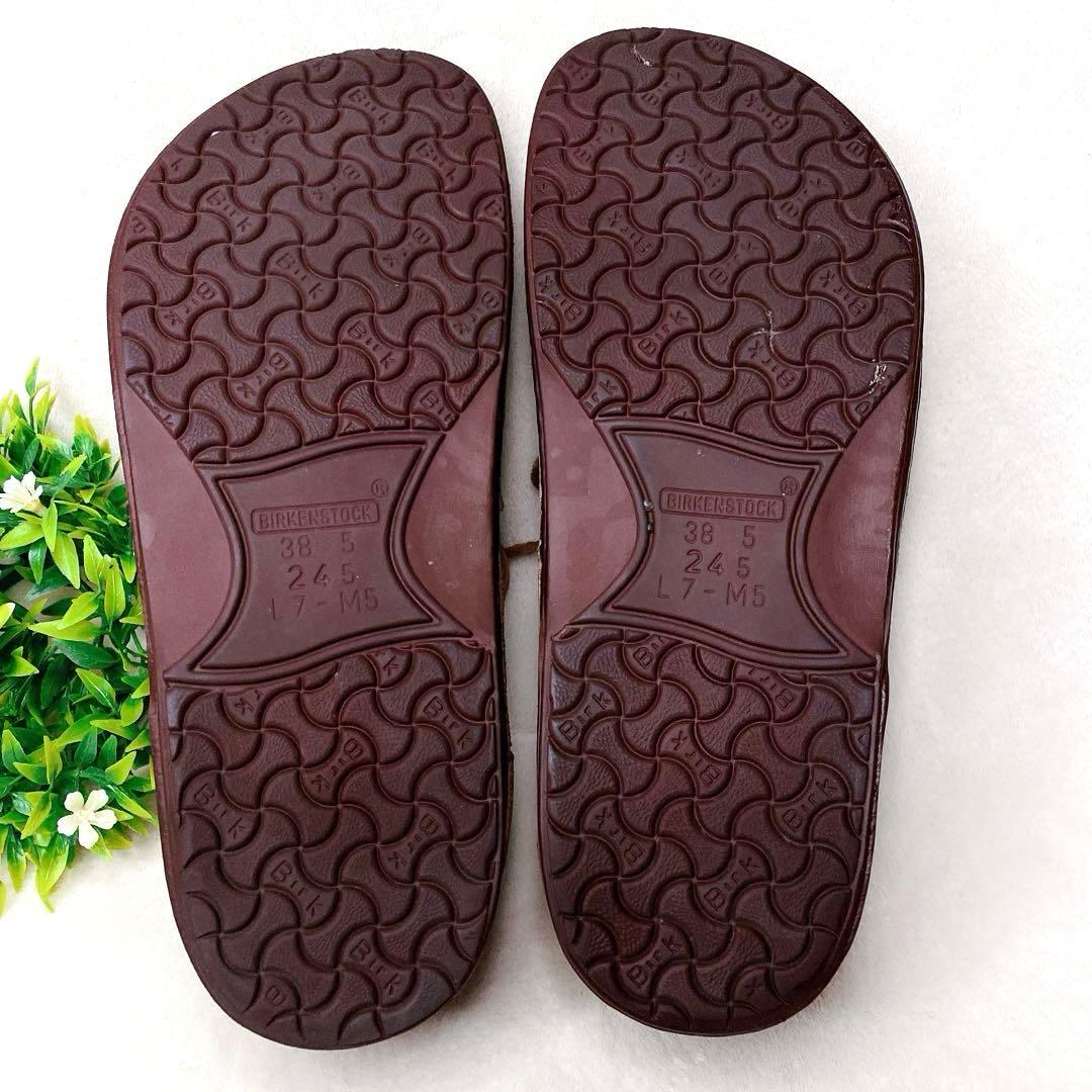 【美品】ビルケンシュトック パサデナ 本革 レザーシューズ 茶 38 24.5