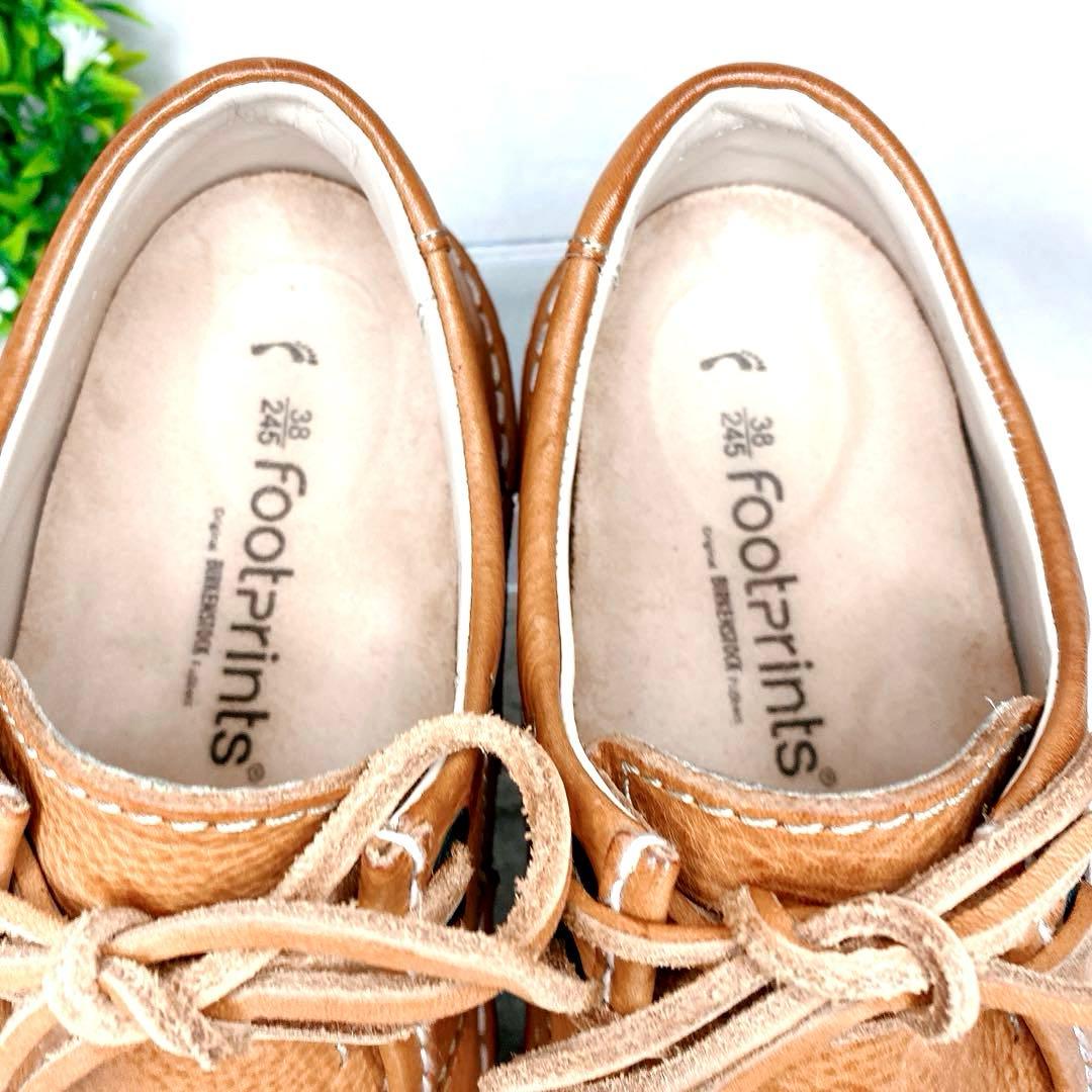 【美品】ビルケンシュトック パサデナ 本革 レザーシューズ 茶 38 24.5