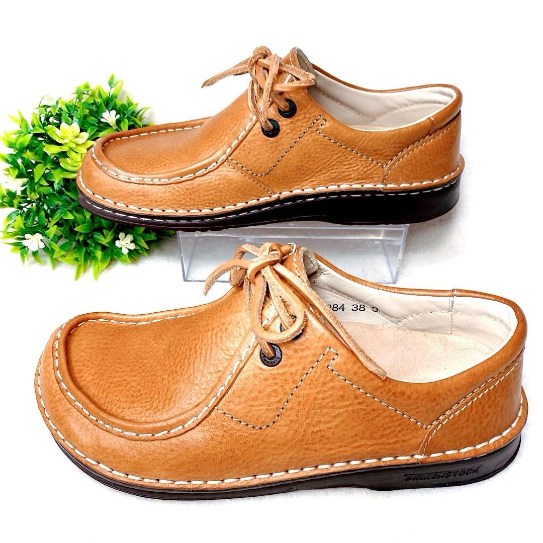 【美品】ビルケンシュトック パサデナ 本革 レザーシューズ 茶 38 24.5