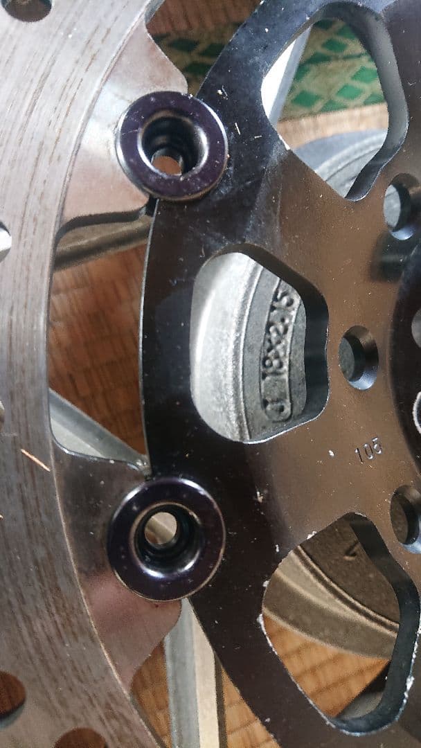 GS750　リアホイール　GS400　ザリ　ゴキ　バブ　等のリアディスク化に