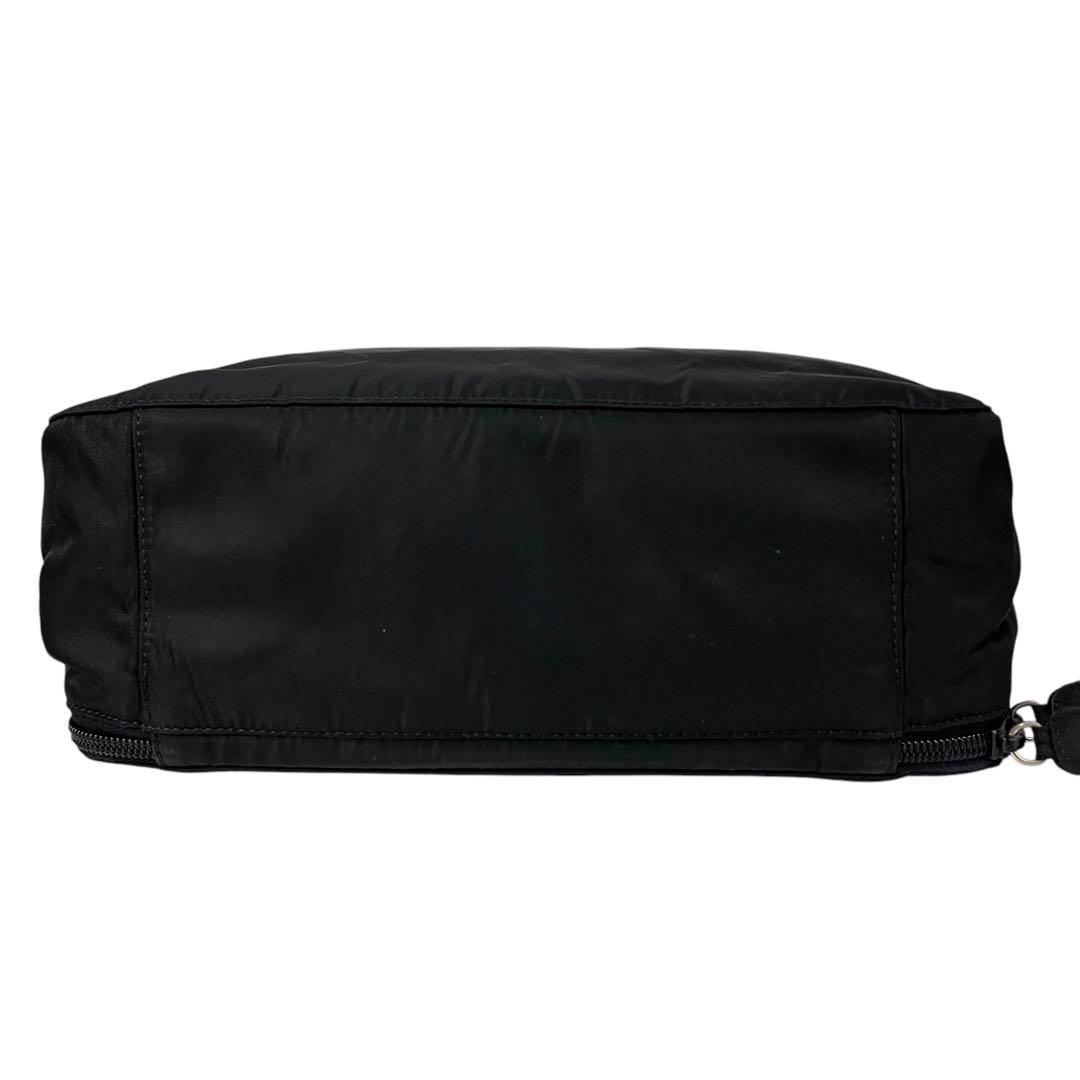 正規品 4548 PRADA プラダ ハンドバッグ ナイロン ブラック