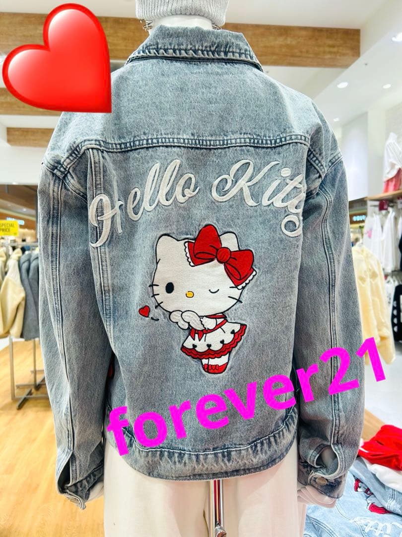 新品♡forever21♡SanrioキティコラボGジャン