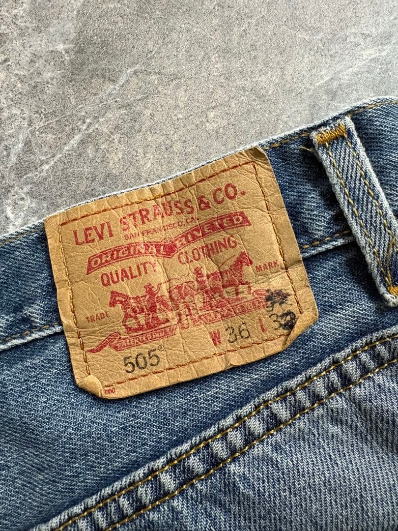 00s LEVI’S 505 wide jeans made in USA