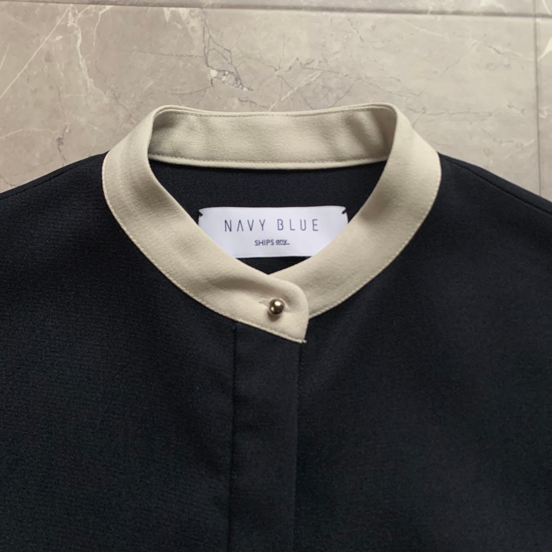 新品未使用SHIPSany シップスエニィ ダブルクロスAラインシャツワンピース