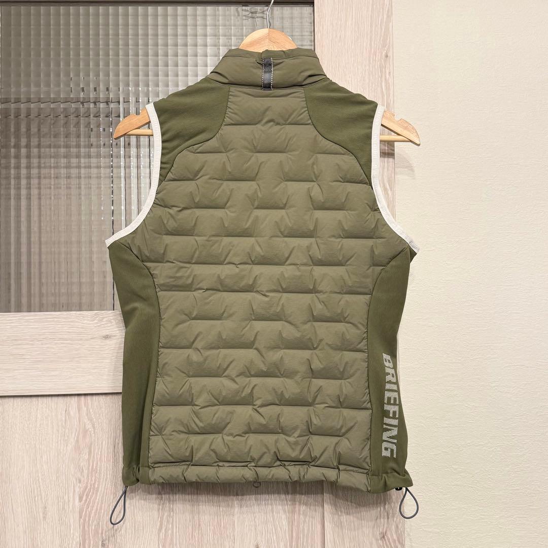 ☆新品未使用☆ブリーフィングゴルフ ハイブリッドダウンベスト アーミーグリーンS