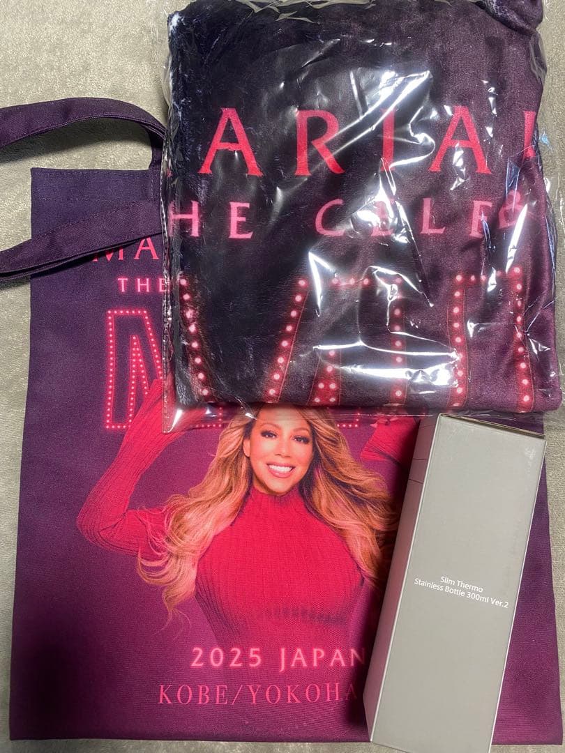 Mariah Careyマライアキャリー来日コンサートGOLD特典グッズ未使用