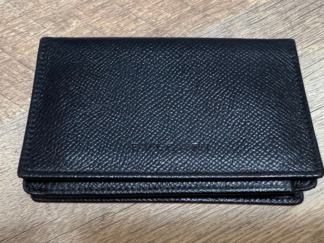 鑑定済み　箱付き　ブルガリ　BVLGAR 名刺入れ　カードケース　黒　ブラック