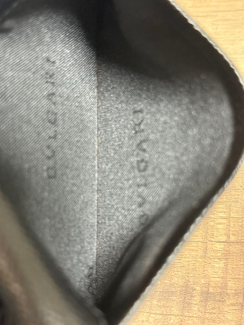 鑑定済み　箱付き　ブルガリ　BVLGAR 名刺入れ　カードケース　黒　ブラック