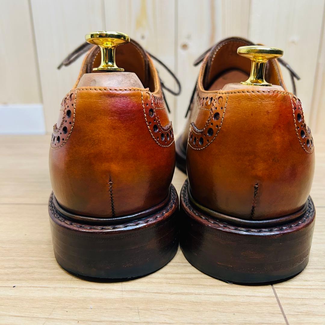 【美品】ジャランスリウァヤ 98602 セミブローグ 茶 UK7.5 26.5