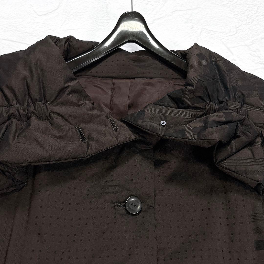 ✨美品✨慈雨　センソユニコ　中綿ジャケット　ニット切替　総柄　ドット　チェック