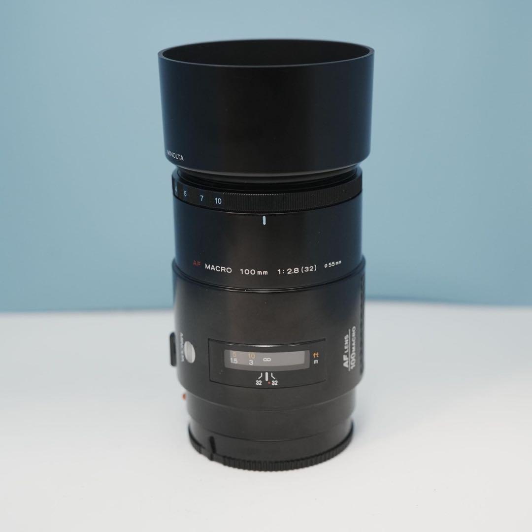 MINOLTA純正 100mm F2.8 MACRO 美品 a3838