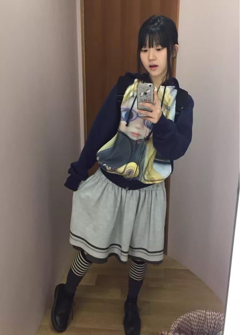 Coyseio x Blythe Folding グレー ギャザースカート