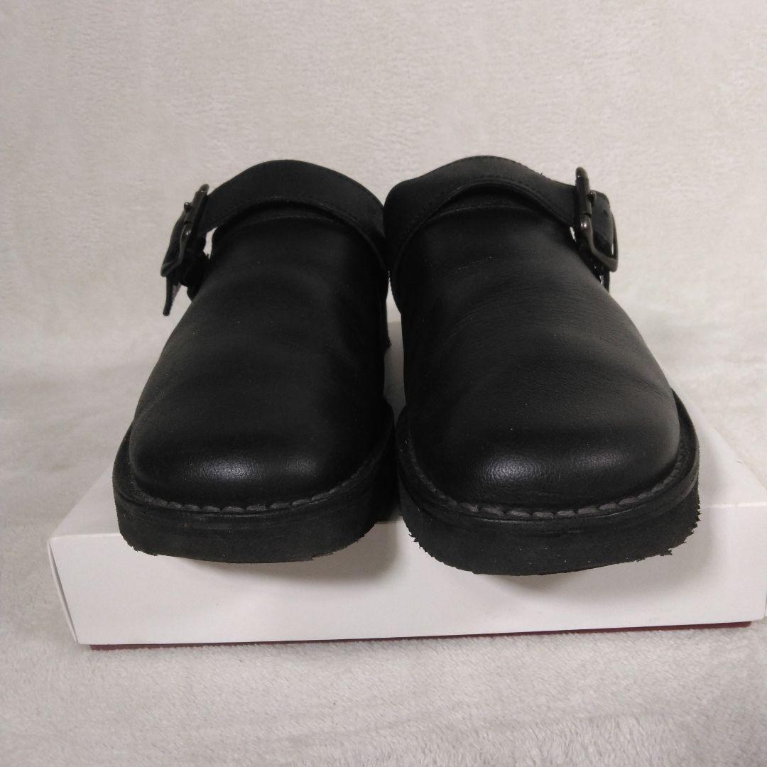 danner d8107 ブラックレザーサボ・クロッグサンダル