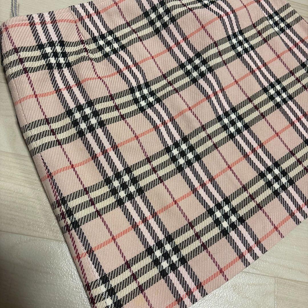 バーバリー　ブルーレーベル　ノバチェック　ピンク　ミニスカート　タイトスカート