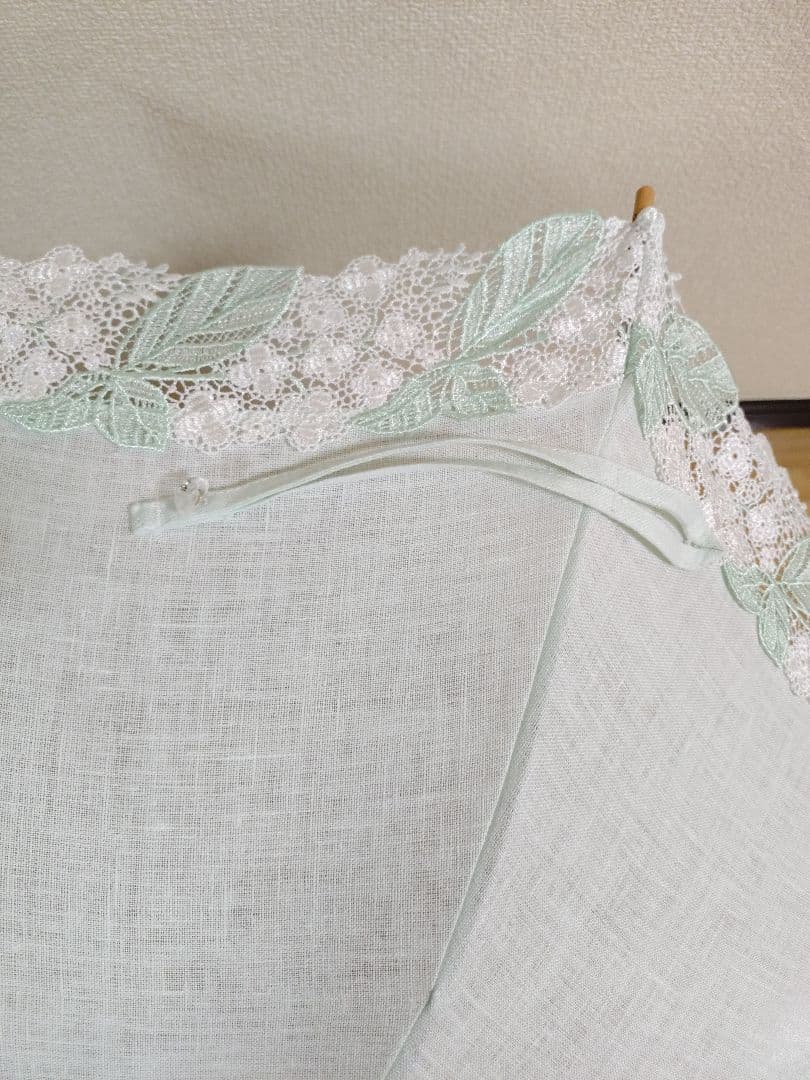 近沢レース★レース日傘★ミントグリーン(長傘)