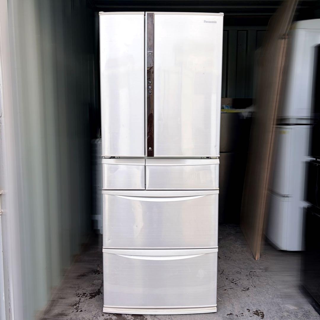 運搬取付無料！シルバー純正Panasonic大容量パワフル冷蔵庫！完動超美品！