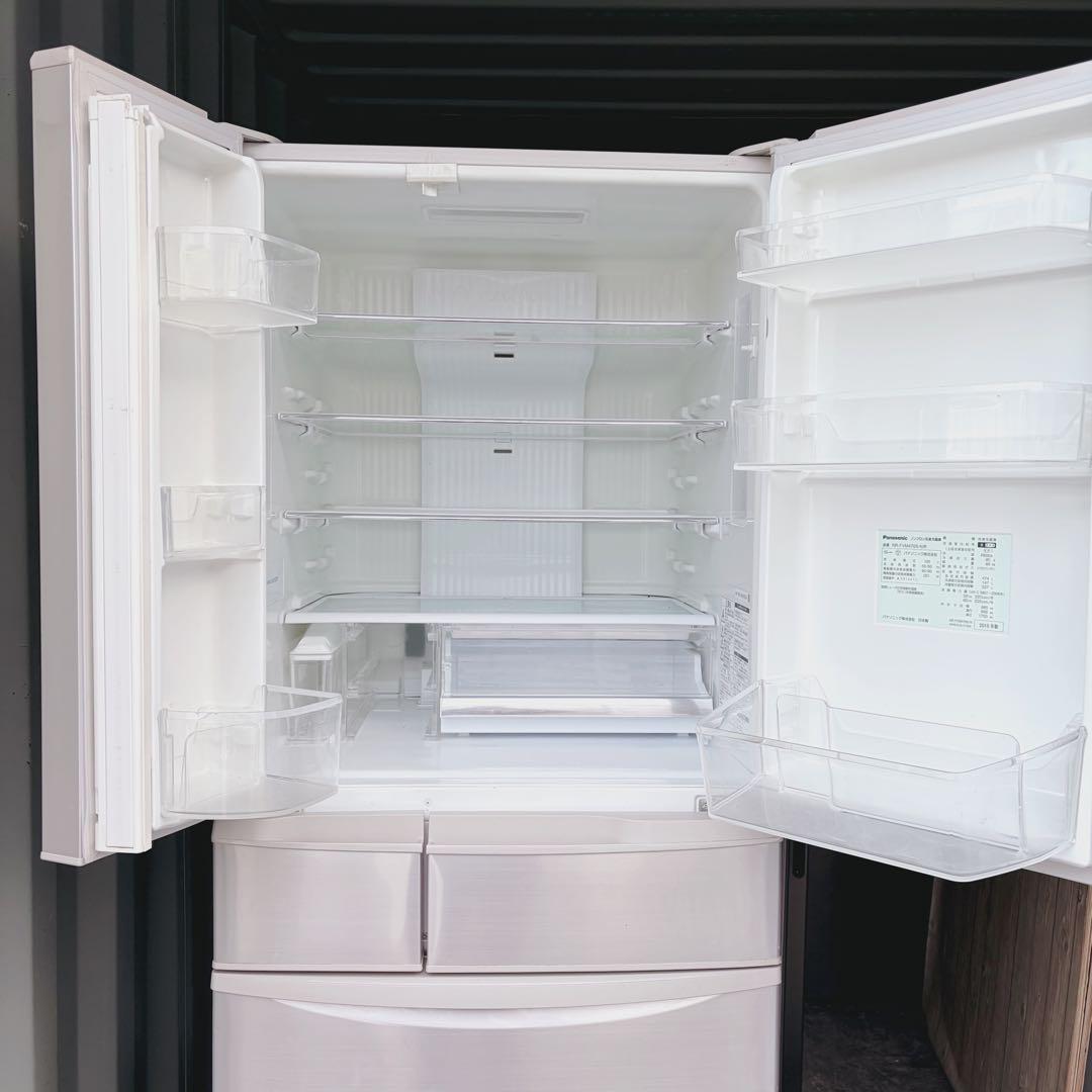 運搬取付無料！シルバー純正Panasonic大容量パワフル冷蔵庫！完動超美品！