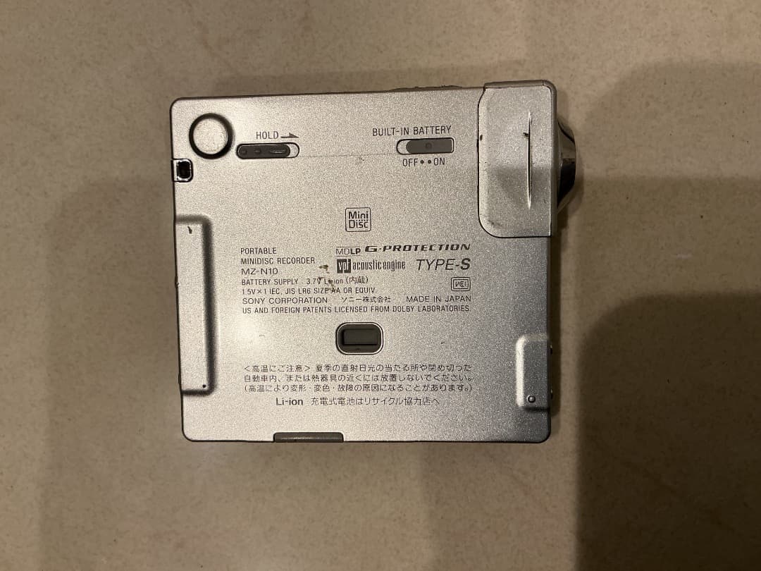 SONY MZ-N10 ポータブルMDプレーヤー