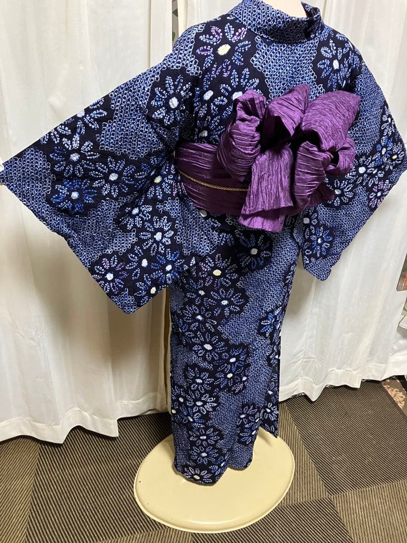 momo！有松鳴海総絞り浴衣のみ150.5±5
